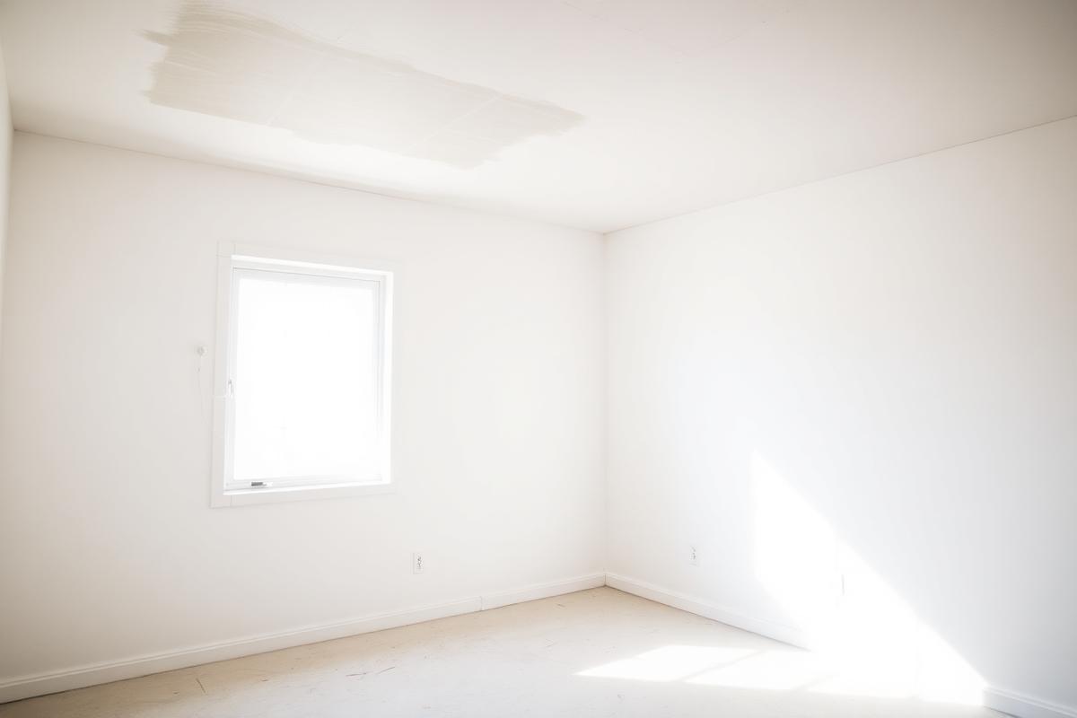 After: Cobbham living room popcorn removal & skim coat